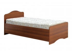 Кровать одинарная 900-1 без матраса (круглые спинки) Орех Таволато в Таре - tara.katalogmebeli.com | фото