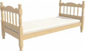 Кровать одинарная Аленка из массива сосны 800*1890 Сосна в Таре - tara.katalogmebeli.com | фото 3