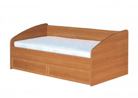 Кровать с ящиками с задней спинкой 900-1 без матраса Вишня Оксфорд в Таре - tara.katalogmebeli.com | фото