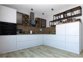 Модульная кухня Бронкс 1,8 м (Кварц) в Таре - tara.katalogmebeli.com | фото 5