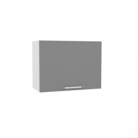Квадро ВПГ 600 шкаф верхний горизонтальный высокий (Ваниль кожа/корпус Серый) в Таре - tara.katalogmebeli.com | фото