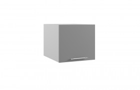 Лофт ГВПГ 500 шкаф верхний горизонтальный глубокий высокий (Штукатурка белая/корпус Серый) в Таре - tara.katalogmebeli.com | фото