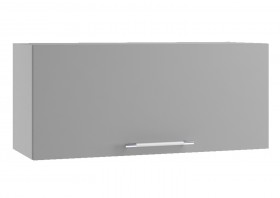 Лофт ПГ 800 шкаф верхний горизонтальный (Штукатурка белая/корпус Серый) в Таре - tara.katalogmebeli.com | фото