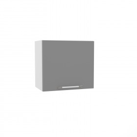 Лофт ВПГ 500 шкаф верхний горизонтальный высокий (Штукатурка белая/корпус Серый) в Таре - tara.katalogmebeli.com | фото