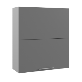 Лофт ВПГПМ 800 Шкаф верхний высокий Blum Aventos (Штукатурка белая/корпус Серый) в Таре - tara.katalogmebeli.com | фото
