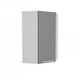 Лофт ВПУ 550 шкаф верхний угловой высокий (Штукатурка белая/корпус Серый) в Таре - tara.katalogmebeli.com | фото