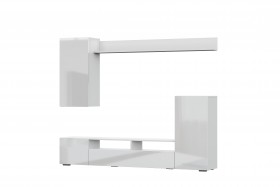 Мебель для гостиной МГС 4 (Белый/Белый глянец) в Таре - tara.katalogmebeli.com | фото 7