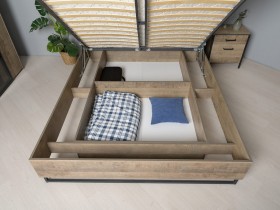 Модульная спальня Трувор (Дуб Гранж Песочный К356, Интра) в Таре - tara.katalogmebeli.com | фото 7