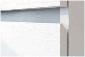 Модульная система "Токио" Пенал двухстворчатый Белый текстурный / Белый текстурный в Таре - tara.katalogmebeli.com | фото 3