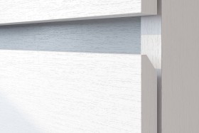 Модульная система "Токио" Тумба прикроватная Белый текстурный / Белый текстурный в Таре - tara.katalogmebeli.com | фото 4
