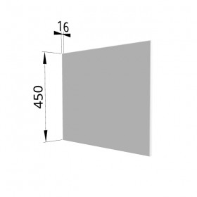 Панель торцевая (для шкафа горизонтального глубокого высокого) ГВПГ Ройс (Белый софт) в Таре - tara.katalogmebeli.com | фото