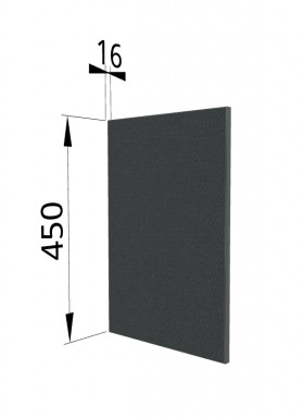 Панель торцевая (для шкафа горизонтального высокого) ВПГ Квадро (Железо) в Таре - tara.katalogmebeli.com | фото