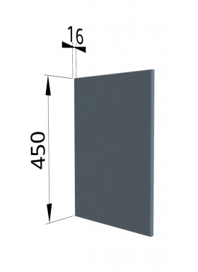 Панель торцевая (для шкафа горизонтального высокого) ВПГ Квадро (Лунный свет) в Таре - tara.katalogmebeli.com | фото