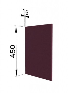 Панель торцевая (для шкафа горизонтального высокого) ВПГ Квадро (Виноград) в Таре - tara.katalogmebeli.com | фото