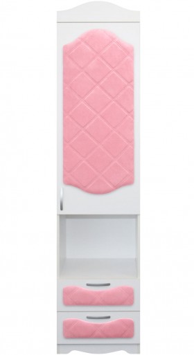 Пенал с ящиками серии Иллюзия 36 Светло-розовый в Таре - tara.katalogmebeli.com | фото