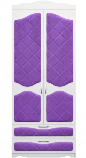 Шкаф 2-х створчатый с ящиками серии Иллюзия 32 Фиолетовый в Таре - tara.katalogmebeli.com | фото