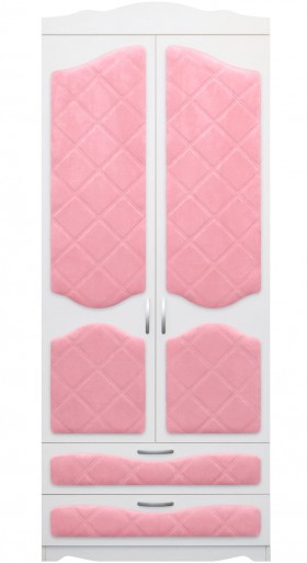 Шкаф 2-х створчатый с ящиками серии Иллюзия 36 Светло-розовый в Таре - tara.katalogmebeli.com | фото