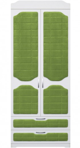 Шкаф 2-х створчатый с ящиками серии Спорт 76 Зелёный в Таре - tara.katalogmebeli.com | фото