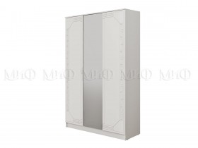 Шкаф 3-х створчатый Афина-1 (Белый/Белый глянец) в Таре - tara.katalogmebeli.com | фото