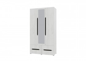 Шкаф 3-х створчатый с ящиками и зеркалом Вега (Прованс) в Таре - tara.katalogmebeli.com | фото