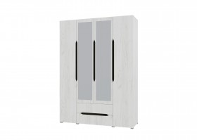 Шкаф 4-х створчатый с ящиками и зеркалами Вега (Прованс) в Таре - tara.katalogmebeli.com | фото