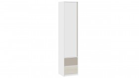 Шкаф для белья комбинированный «Сканди» Дуб Гарден/Белый/Глиняный серый в Таре - tara.katalogmebeli.com | фото 1