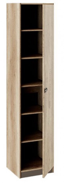 Шкаф для белья «Пилигрим» (Дуб Каньон светлый, Фон серый) в Таре - tara.katalogmebeli.com | фото 2