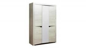 Шкаф для одежды "Лючия" (3-х дв.) (венге / белый) в Таре - tara.katalogmebeli.com | фото