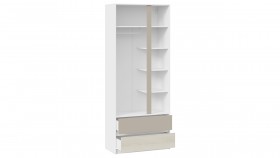 Шкаф для одежды комбинированный «Сканди» Дуб Гарден/Белый/Глиняный серый в Таре - tara.katalogmebeli.com | фото 2