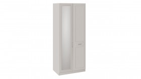 Шкаф для одежды с 1 глухой и 1 зеркальной дверью правый с опорой «Сабрина» Кашемир 587 в Таре - tara.katalogmebeli.com | фото