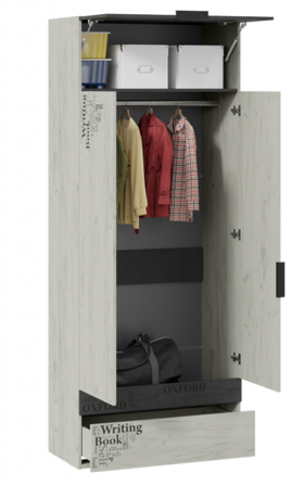 Шкаф комбинированный для одежды «Оксфорд-2» в Таре - tara.katalogmebeli.com | фото 2