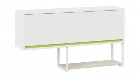 Шкаф навесной «Сканди» Дуб Гарден/Белый/Зеленый в Таре - tara.katalogmebeli.com | фото 1