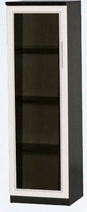 Шкаф нижний со стеклодверью ДЛЯ ГОСТИНОЙ ШНС-450 Венге/Дуб выбеленный в Таре - tara.katalogmebeli.com | фото