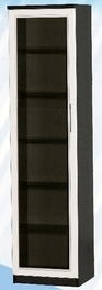 Шкаф средний со стеклодверью ДЛЯ ГОСТИНОЙ ШСС-450 Венге/Дуб выбеленный в Таре - tara.katalogmebeli.com | фото