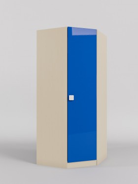 Шкаф угловой (угловая секция) Скай люкс (Синий/корпус Клен) в Таре - tara.katalogmebeli.com | фото