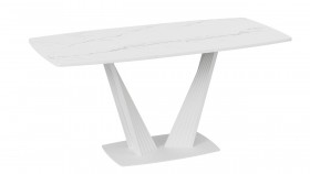 Стол раздвижной «Фабио» Тип 1 (Белый мрамор матовый) в Таре - tara.katalogmebeli.com | фото 4