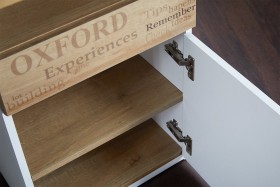 Стол с ящиками «Оксфорд» (Ривьера/Белый с рисунком) в Таре - tara.katalogmebeli.com | фото 10
