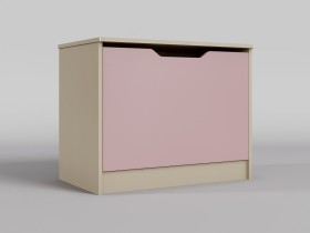 Ящик для игрушек Грэйси (Розовый/корпус Клен) в Таре - tara.katalogmebeli.com | фото