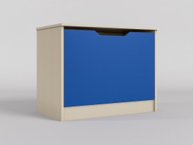 Ящик для игрушек Скай (Синий/корпус Клен) в Таре - tara.katalogmebeli.com | фото