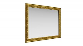 Зеркало навесное "Айрум"/(дуб кальяри / профиль: золото с орнаментом) в Таре - tara.katalogmebeli.com | фото